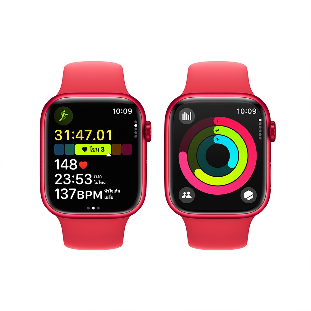 Apple Watch Series 9 GPS + Cellular 45mm (PRODUCT)RED Aluminium Case with (PRODUCT)RED Sport Band - M/L