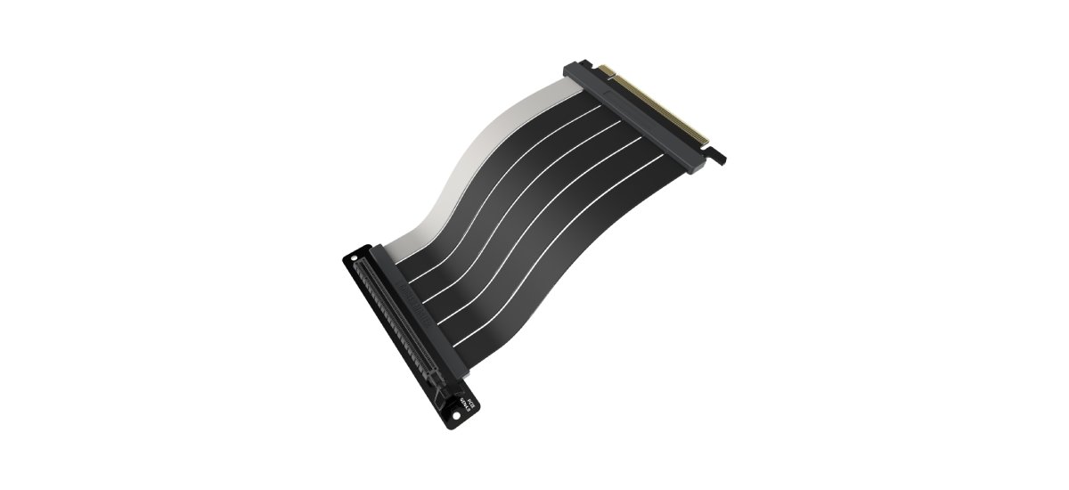 D Type Riser Cable สายเคเบิลไรเซอร์ CoolerMaster Riser Cable PCI-E 4.0 x16 - 300mm Black V2