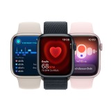 Apple Watch Series 9 GPS + Cellular 41mm Gold Stainless Steel Case with Gold Milanese Loop