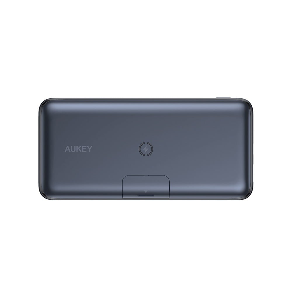 พาวเวอร์เเบงค์ AUKEY ความจุ 20,000 mAh Wireless Foldable Stand (PB-WL03S) Black