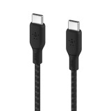 สายชาร์จ Belkin Cable BOOST CHARGE Braided USB-C to USB-C 2M. (CAB014bt2MBK)