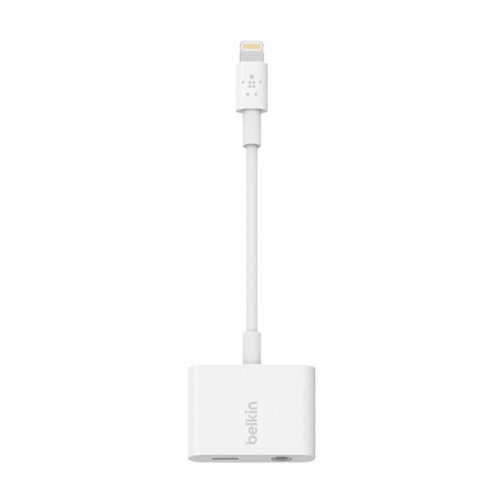สายแปลง Belkin Adapter Lightning to 3.5mm Audio & Charge RockStar White