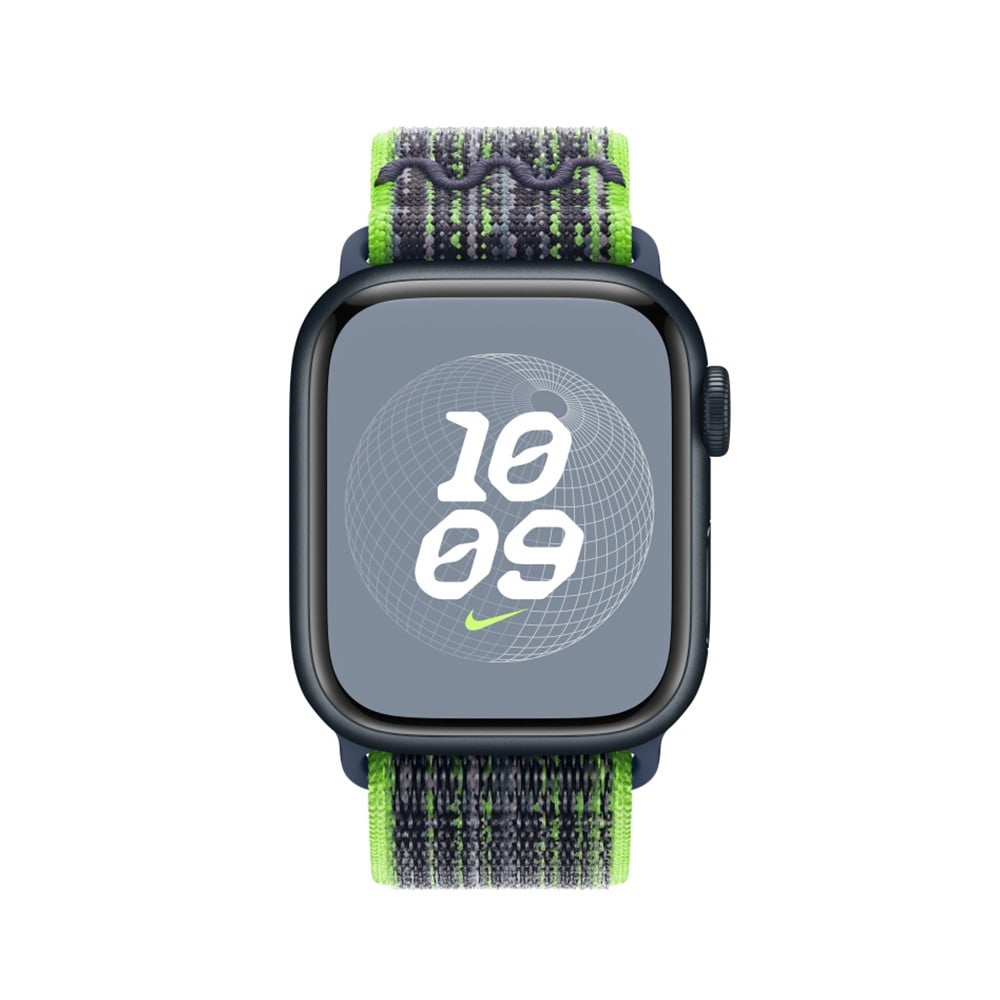Apple Watch 41mm Bright Green/Blue Nike Sport Loop