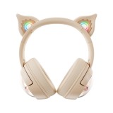 หูฟังเกมมิ่ง Onikuma Gaming Headset Mew B5 RGB Cat Ear Bluetooth 5.0 Ivory