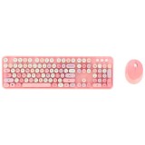 เมาส์และคีย์บอร์ดไร้สาย MOFii Wireless Mouse + Keyboard Sweet Mixed Pink (TH/EN)