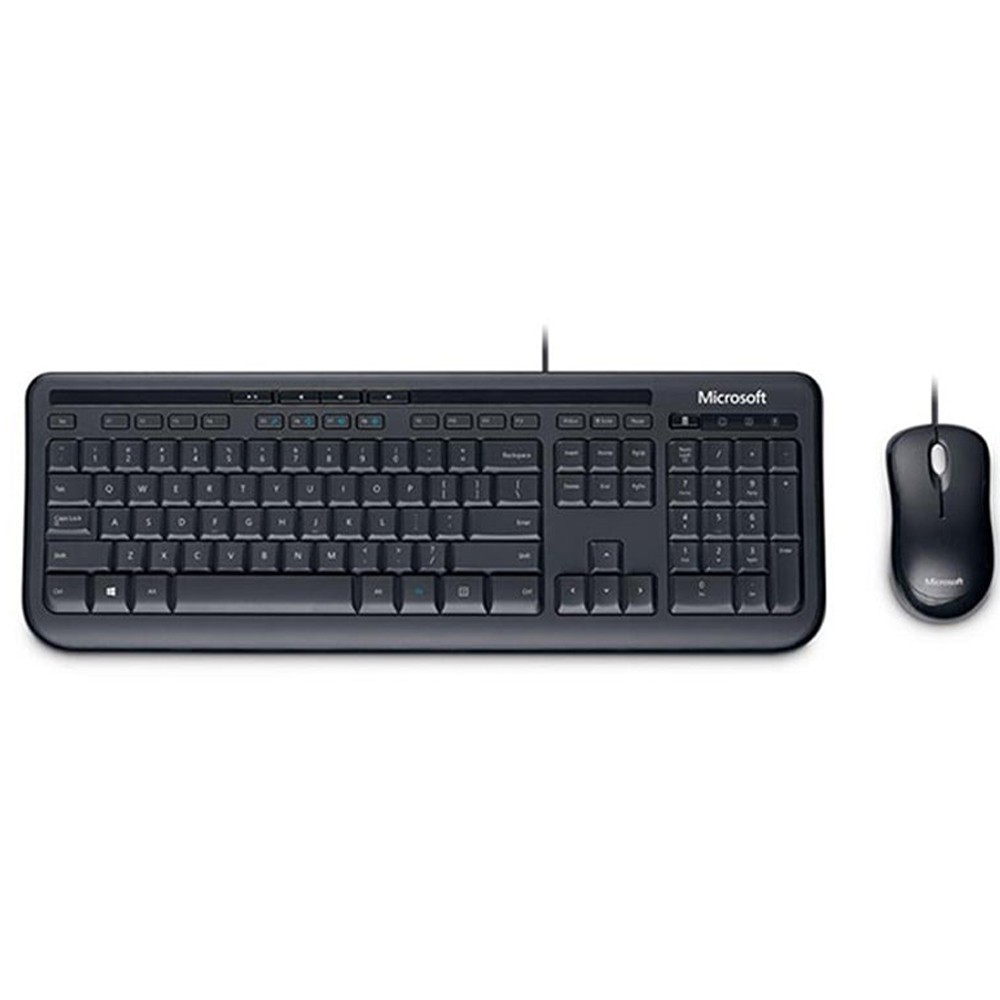 เมาส์และคีย์บอร์ดไร้สาย Microsoft Wired Mouse + Keyboard Desktop 600 Optical (TH/EN)