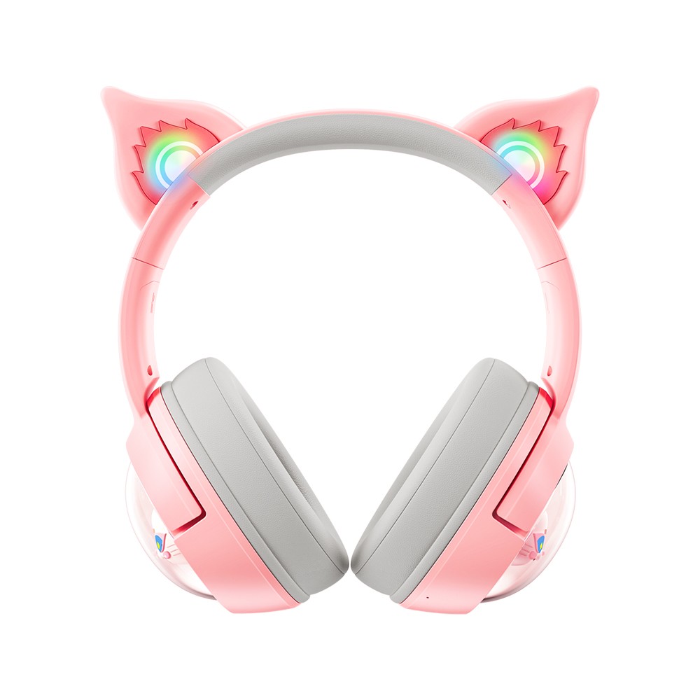หูฟังเกมมิ่ง Onikuma Gaming Headset Mew B5 RGB Cat Ear Bluetooth 5.0 Pink