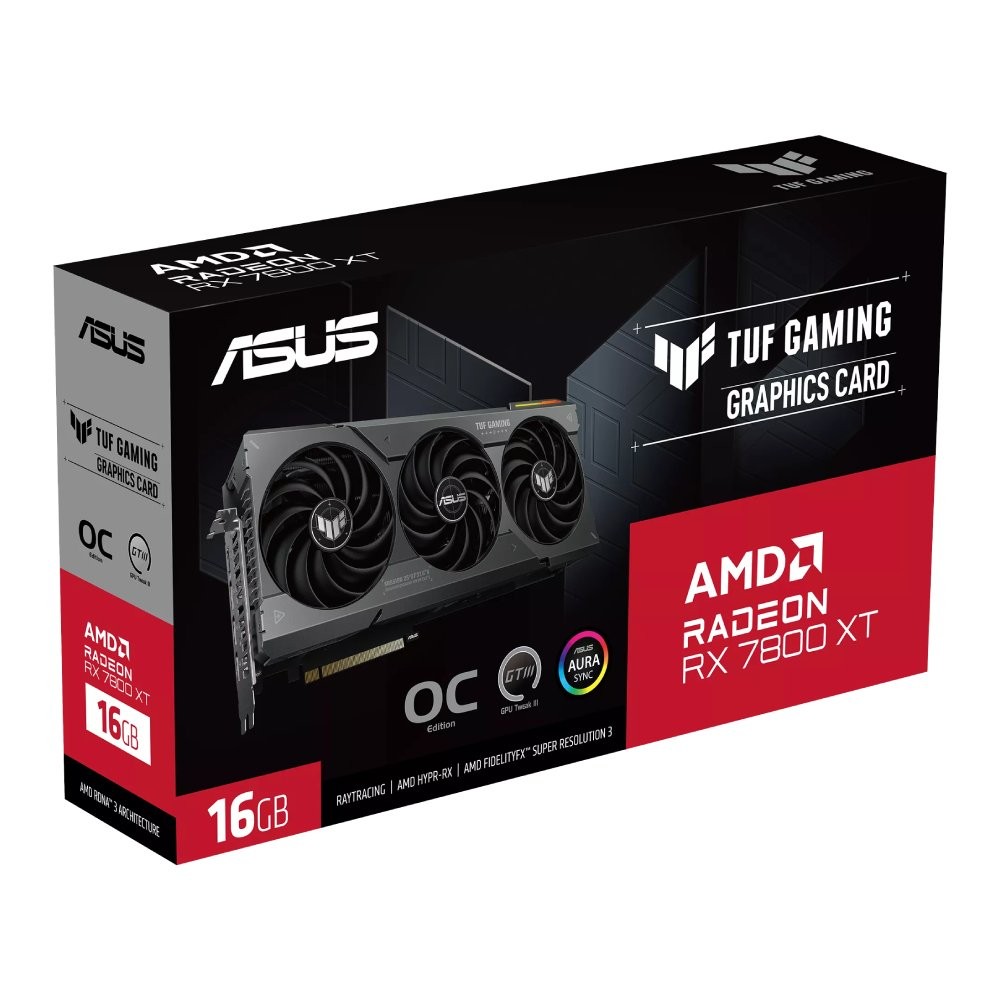การ์ดจอ ASUS VGA TUF Gaming Radeon RX 7800 XT OC Edition 16GB GDDR6 256-bit