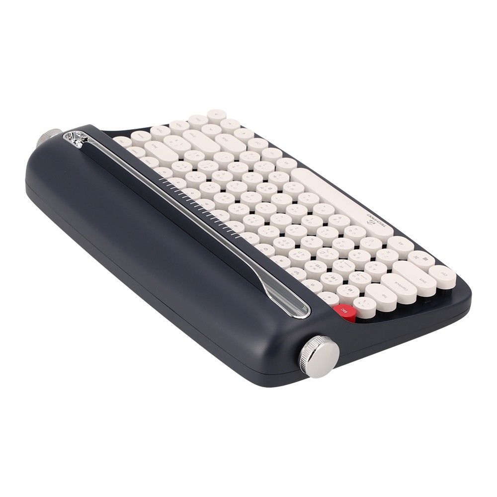 คีย์บอร์ดไร้สาย TECHPRO Retro Mini Bluetooth (84Keys) B303 - Navy