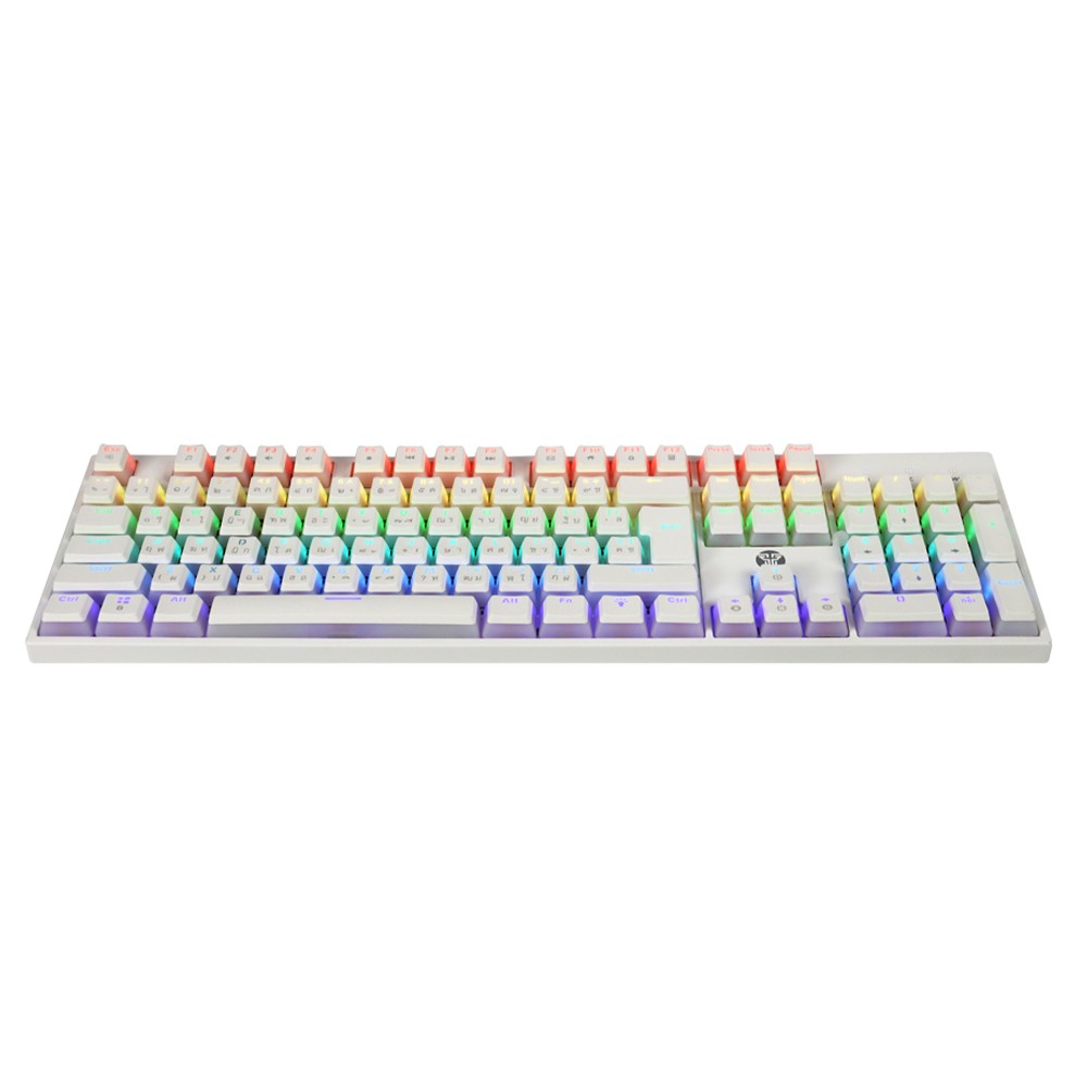 คีย์บอร์ดเกมมิ่ง Fantech MK887S Mechanical Swap White (Blue Switch)