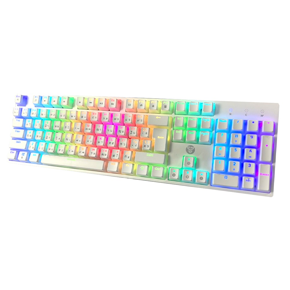 คีย์บอร์ดเกมมิ่ง Fantech MK887S Mechanical Swap White (Blue Switch)