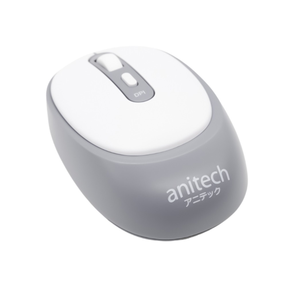 เมาส์ไร้สาย Anitech Wireless Mouse W236 Gray