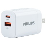 อะแดปเตอร์ Philips Wall Charger 1 USB-A / 1 USB-C White
