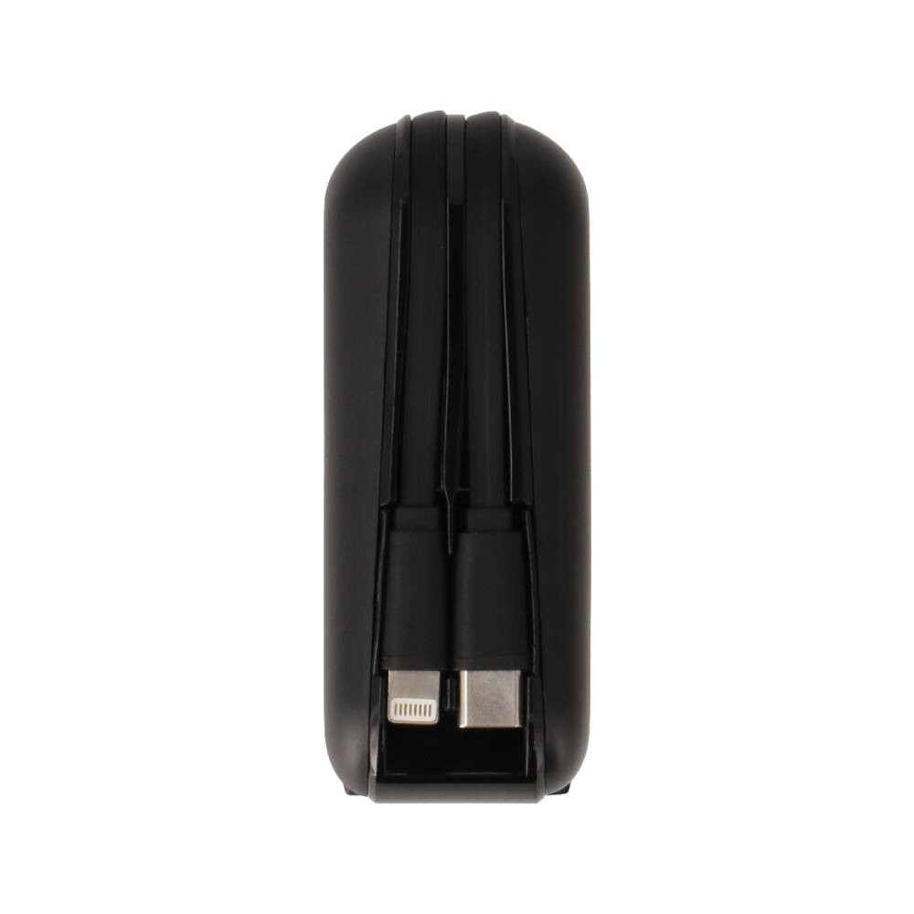 พาวเวอร์แบงค์ TECHPRO 15,000 mAh Built-in Cable BC19 Black