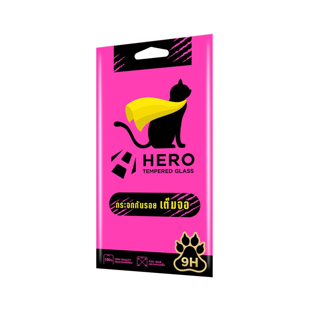 ฟิล์มกันรอย Hero Cat Samsung Galaxy A05/A06/A06 5G/A07 Tempered Glass Full Frame Black