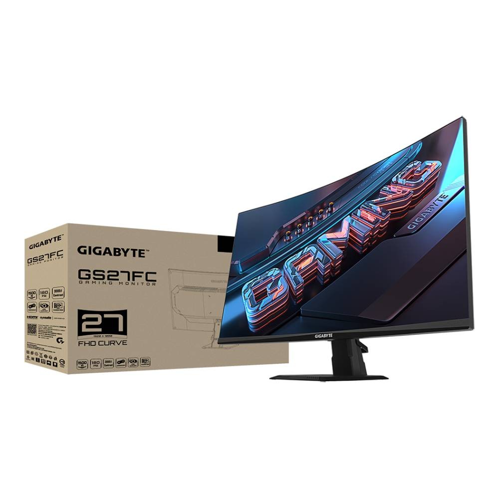 จอมอนิเตอร์ Gigabyte Gs27Fc Gaming Monitor (Va 180Hz Curved)