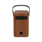 ลำโพงบลูทูธ Blue Box LED Classic box Wooden Brown