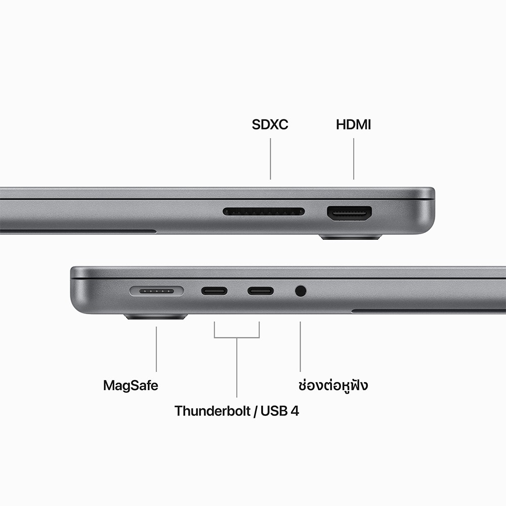 Apple MacBook Pro 14 : M3 chip 8C CPU/10C GPU/8GB/1TB Space Gray (2023) Eng-Keyboard