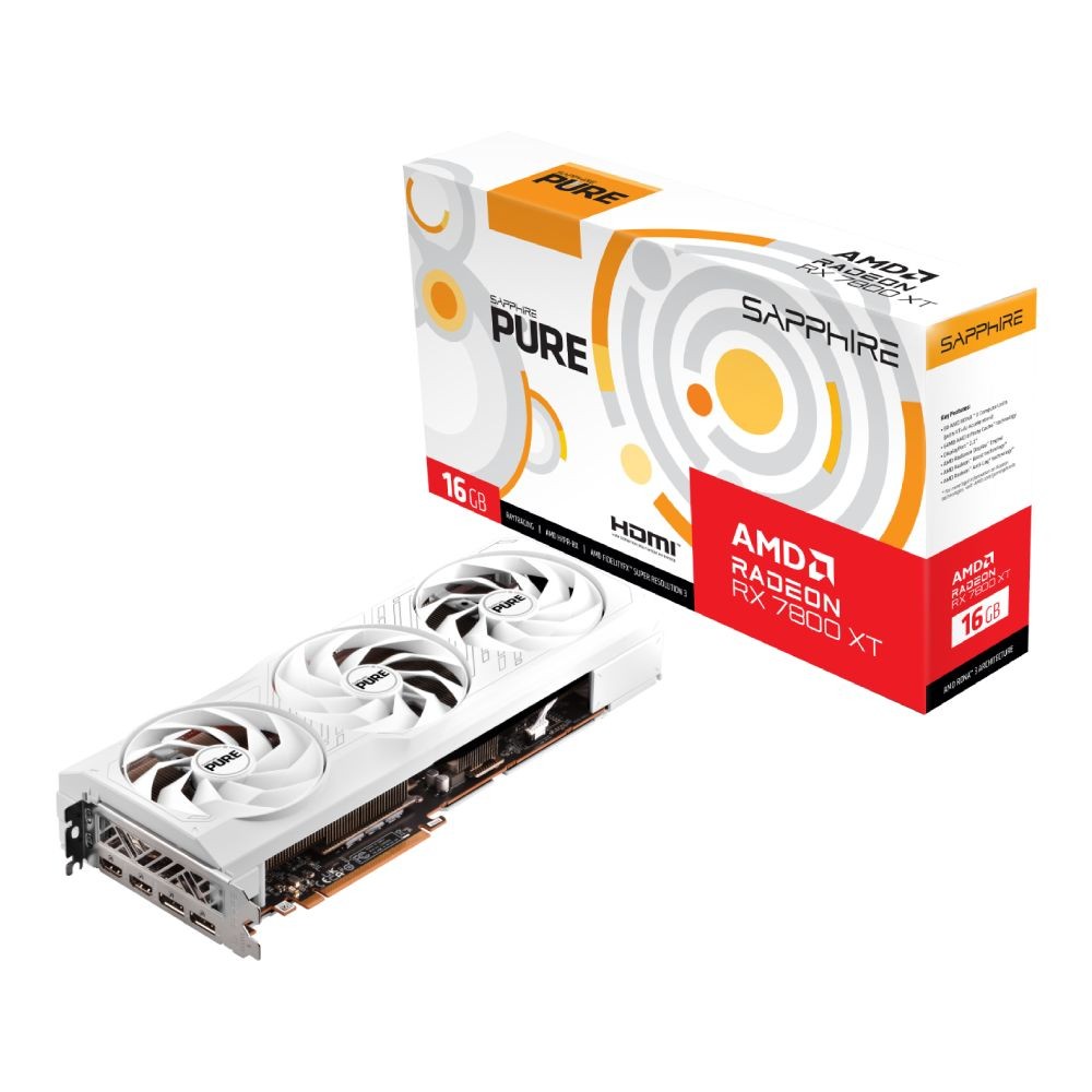 การ์ดจอ Sapphire PURE AMD Radeon RX 7800 XT 16GB GDDR6 256-bit
