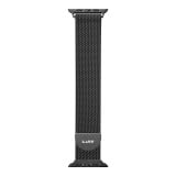 LAUT สาย Apple Watch Strap Series 6,7,8,9,10,Ultra (42/44/45/46/49 mm) Steel Loop Black