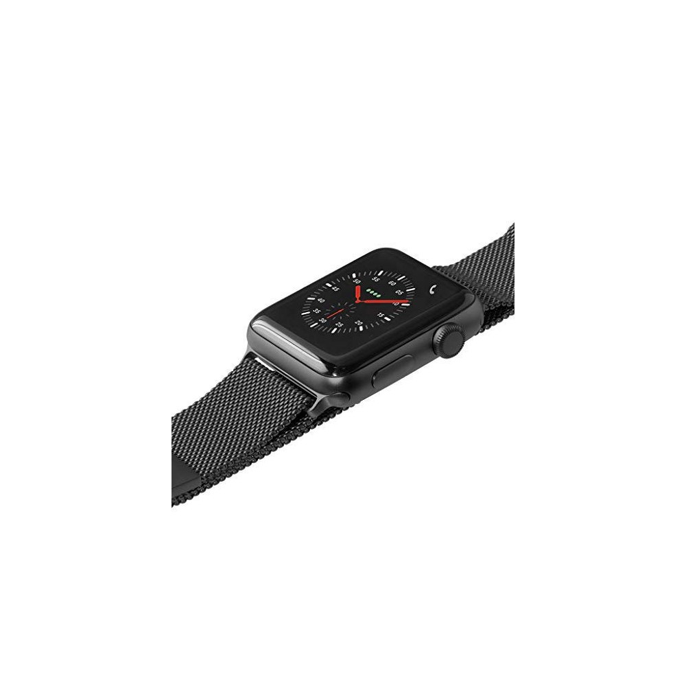 LAUT สาย Apple Watch Strap Series 6,7,8,9,10,Ultra (42/44/45/46/49 mm) Steel Loop Black