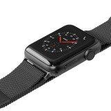 LAUT สาย Apple Watch Strap Series 6,7,8,9,10,Ultra (42/44/45/46/49 mm) Steel Loop Black