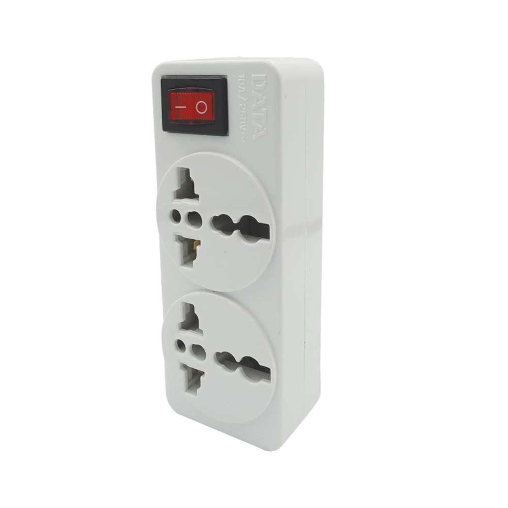 ปลั๊กไฟ Data Universal Adapter 2 Way 1 Switch DP2