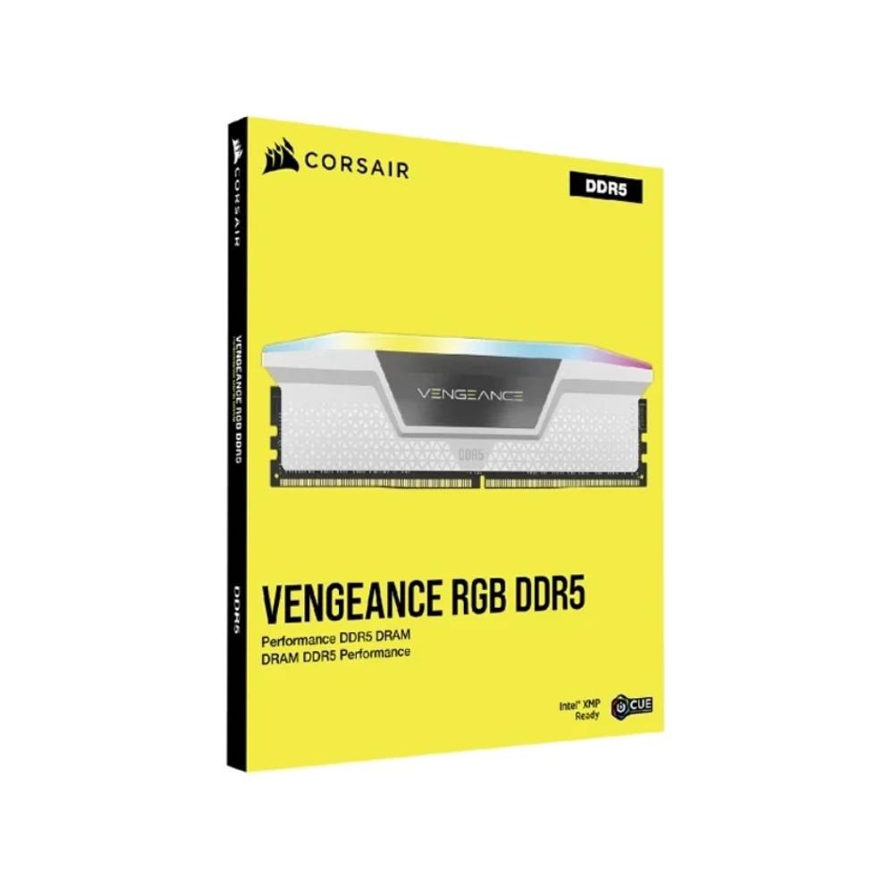แรมพีซี Corsair DDR5 32GB/5600MHz.CL40 (2x16GB) Vengeance RGB White
