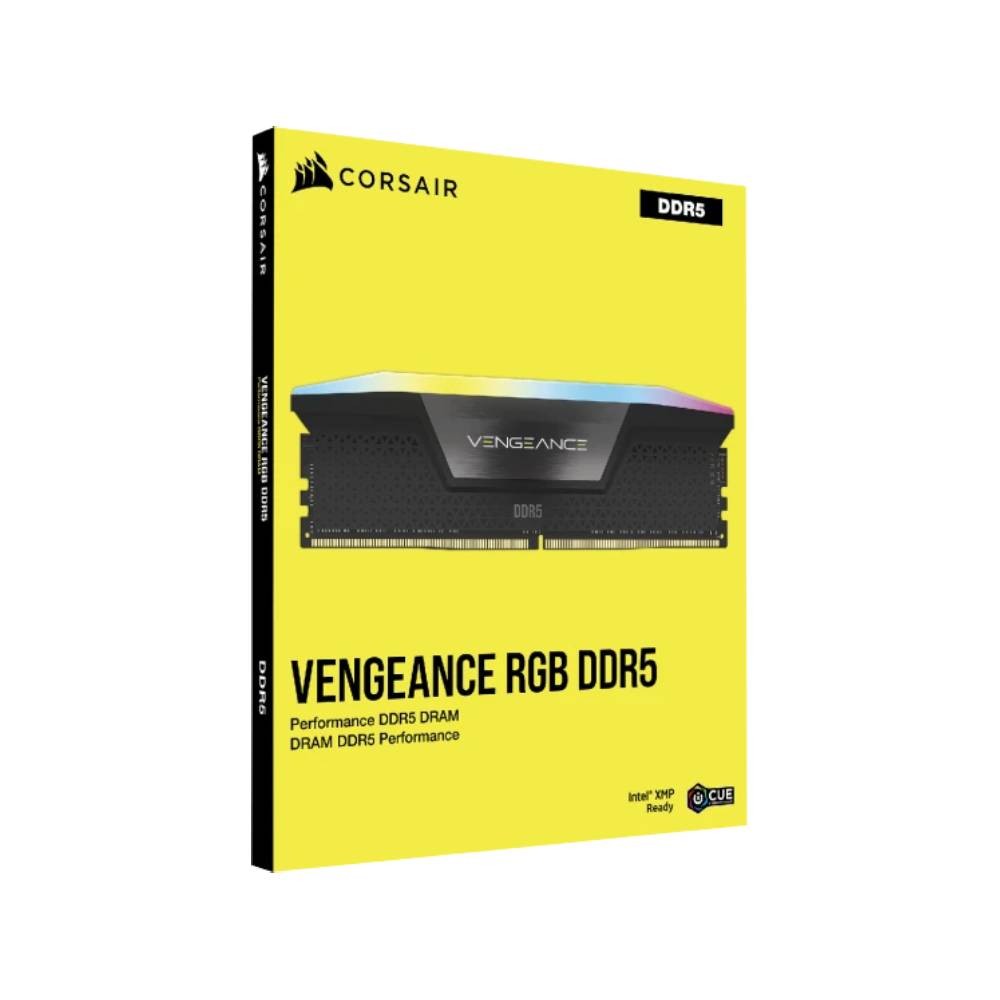 แรมพีซี Corsair DDR5 32GB/6000MHz.CL36 (2x16GB) Vengeance RGB Black