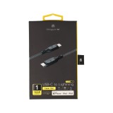 สายชาร์จ TITANV USB-C to Lightning Cable Nylon 3A/60W Super Fast Charge (MFI) 1.5M Balck (TI-C06)