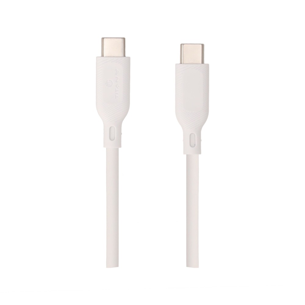 สายชาร์จ TITANV USB-C to USB-C 60W (TI-C03) Basic White