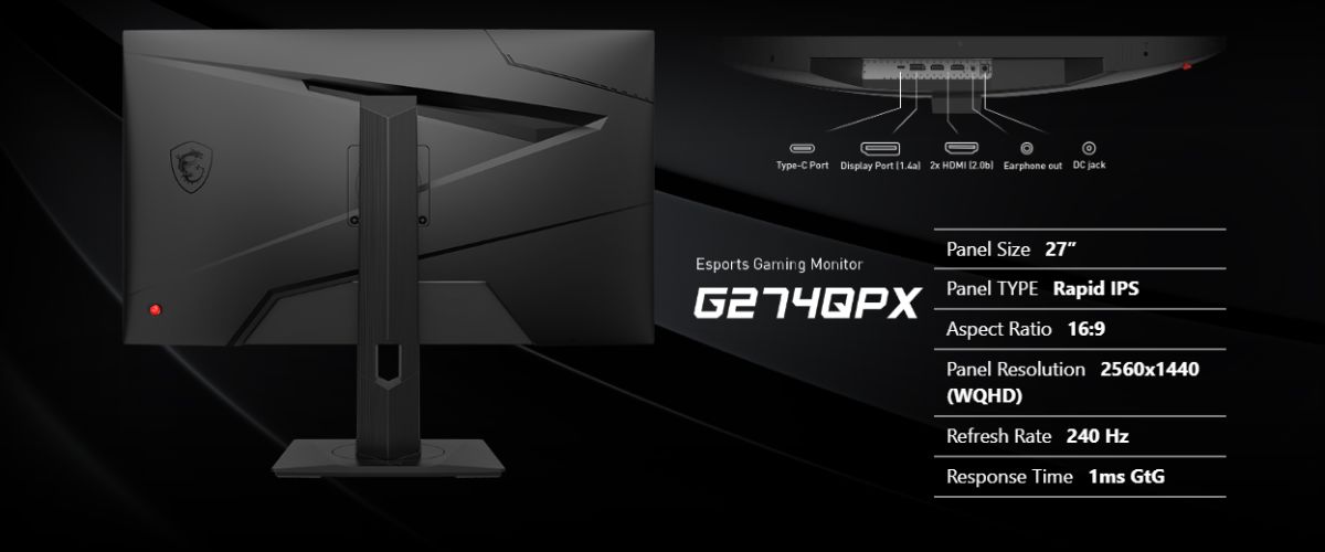 จอมอนิเตอร์ MSI G274QPX Gaming Monitor