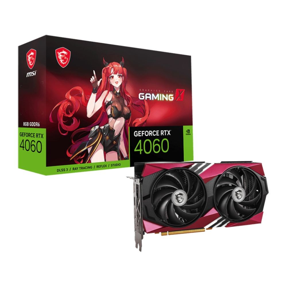 การ์ดจอ MSI GeForce RTX 4060 GAMING X 8G MLG GDDR6 128-bit