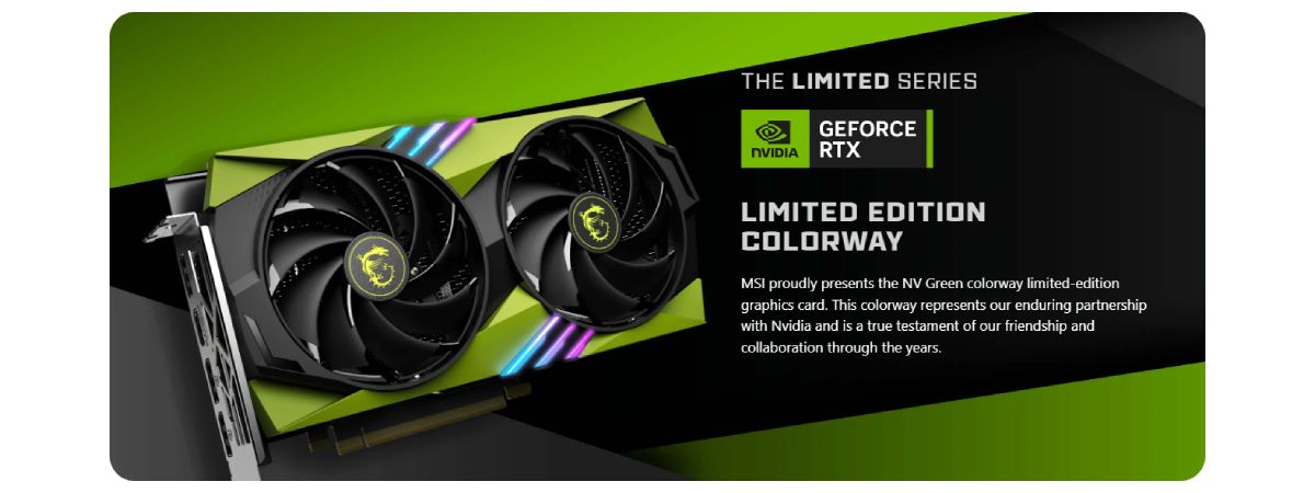 การ์ดจอ MSI GeForce RTX 4060 GAMING X NV EDITION 8G GDDR6 การ์ดจอ MSI GeForce RTX 4060 GAMING X NV EDITION 8G GDDR6