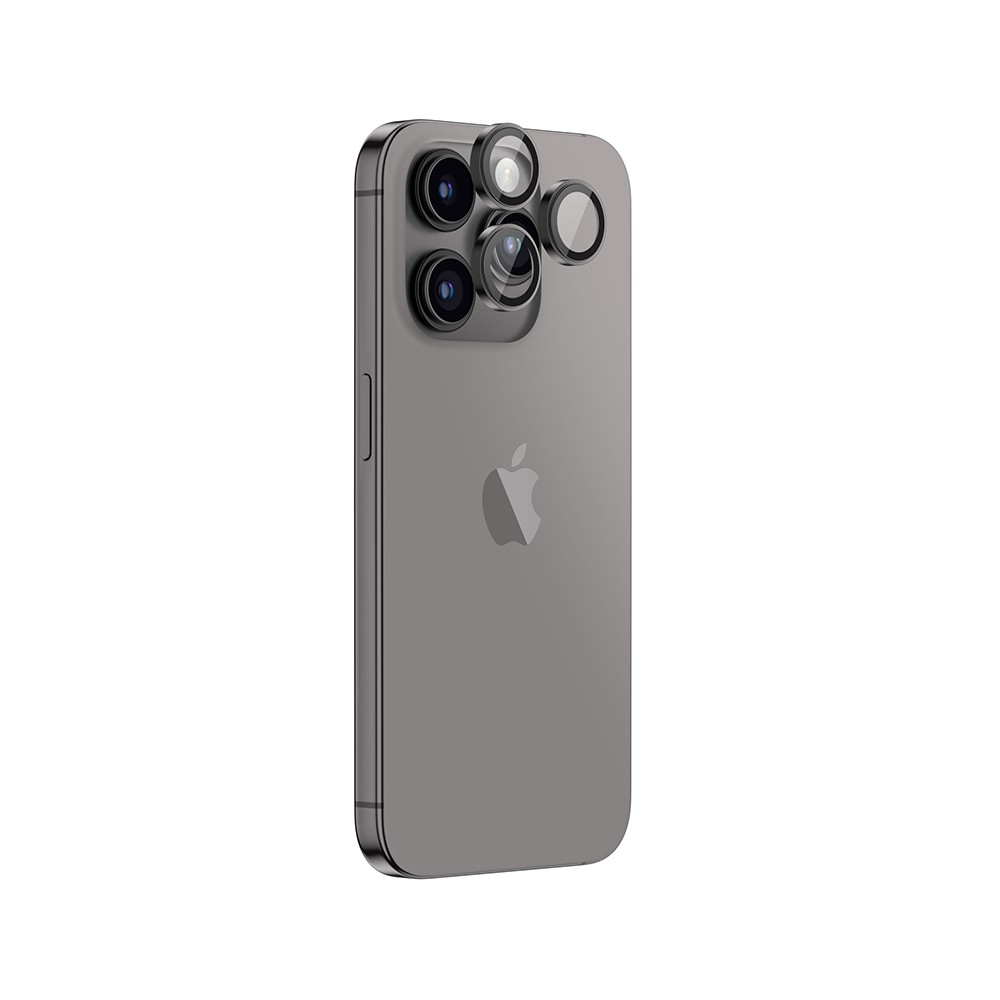 ฟิล์มกันเลนส์ AMAZINGthing Camera Lens iPhone 15 Pro/15 Pro Max 3D Len Glass (Three Lens) Natural Titanium