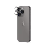 ฟิล์มกันเลนส์ AMAZINGthing Camera Lens iPhone 15 Pro/15 Pro Max 3D Len Glass (Three Lens) Natural Titanium