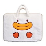 กระเป๋าโน๊ตบุ๊ค Icarer Plush Macbook/Laptop 14 inch Dono smile White