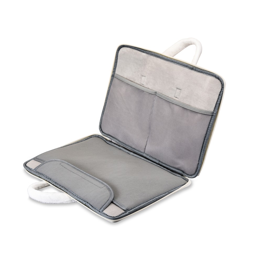 กระเป๋าโน๊ตบุ๊ค Icarer Plush Macbook/Laptop 14 inch Dono smile White