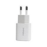 อะแดปเตอร์ ENERGEA Wall USB Charger 1 USB-A (QA3.0A) / 1 USB-C (PD35W) (US) GaN White (TISI)