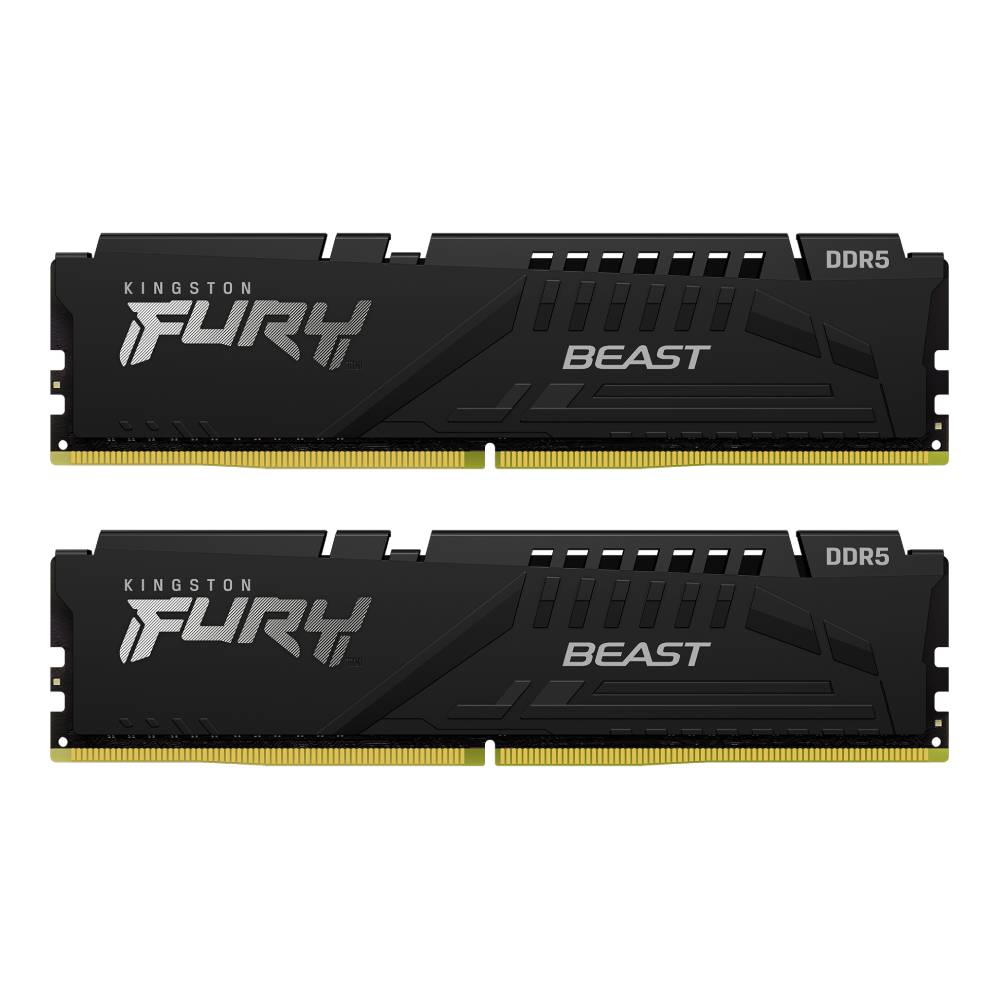 แรมพีซี Kingston DDR5 16GB/5200MHz.CL40 (2x8GB) Fury Beast (KF552C40BBK2-16)