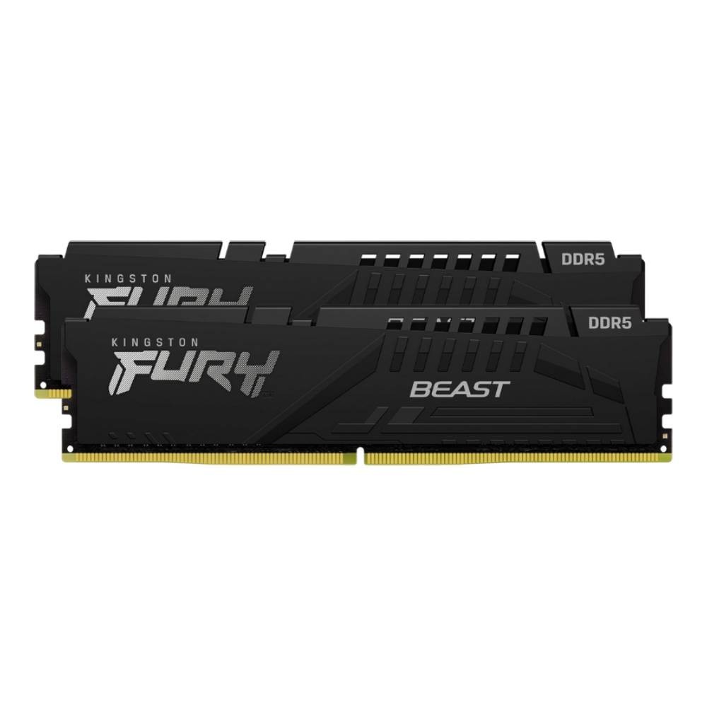 แรมพีซี Kingston DDR5 32GB/5600MHz.CL40 (2x16GB) Fury Beast (KF556C40BBK2-32)