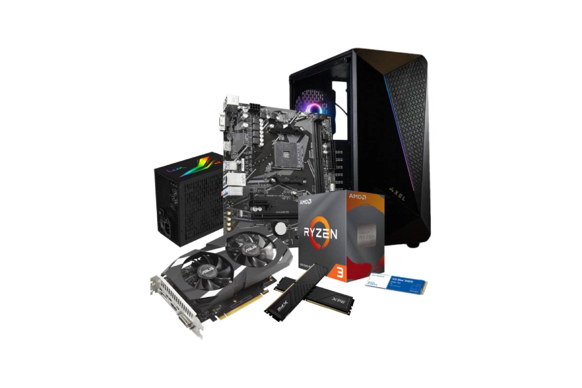 Computer Set - EQUIP 24002 (R3 4100/16G-3200/SSD250/GTX1650)