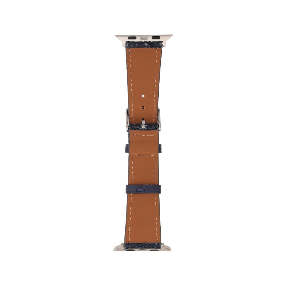 Blue Box สาย Apple Watch Strap Series 6,7,8,9,SE1,SE2,Ultra (44/45/49mm) Dark Blue Jeans