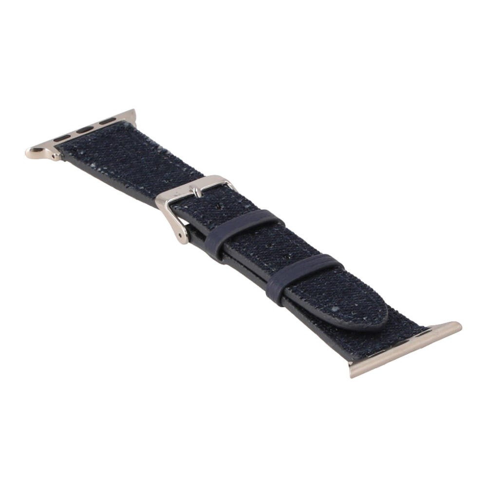 Blue Box สาย Apple Watch Strap Series 6,7,8,9,SE1,SE2,Ultra (44/45/49mm) Dark Blue Jeans
