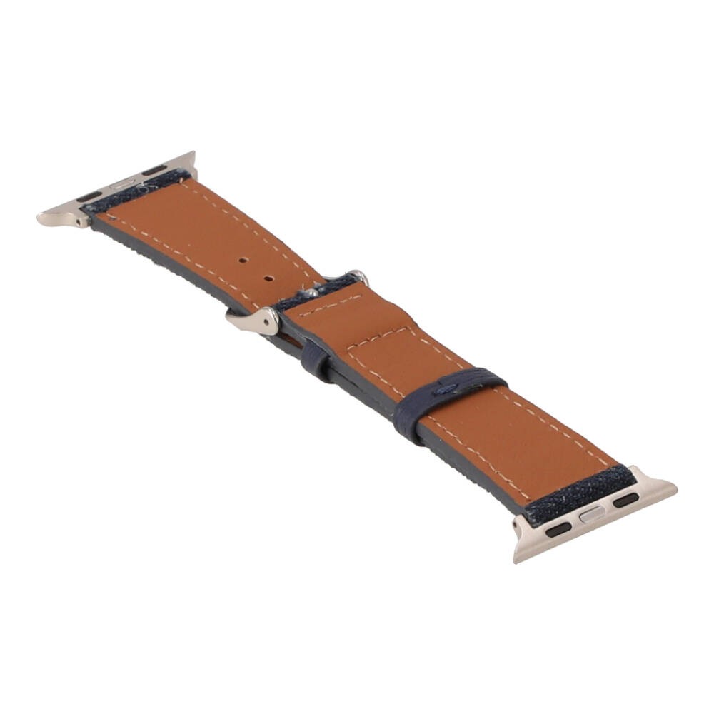 Blue Box สาย Apple Watch Strap Series 6,7,8,9,SE1,SE2,Ultra (44/45/49mm) Dark Blue Jeans