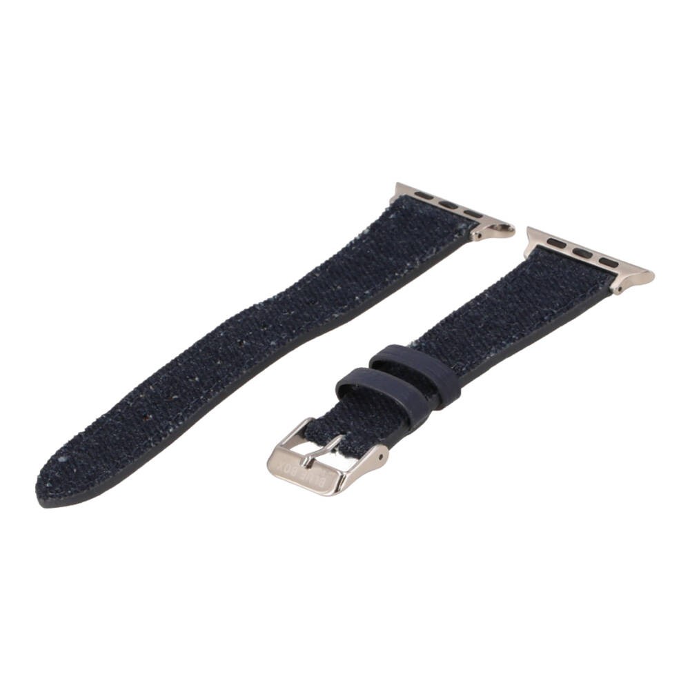 Blue Box สาย Apple Watch Strap Series 6,7,8,9,SE1,SE2,Ultra (44/45/49mm) Dark Blue Jeans
