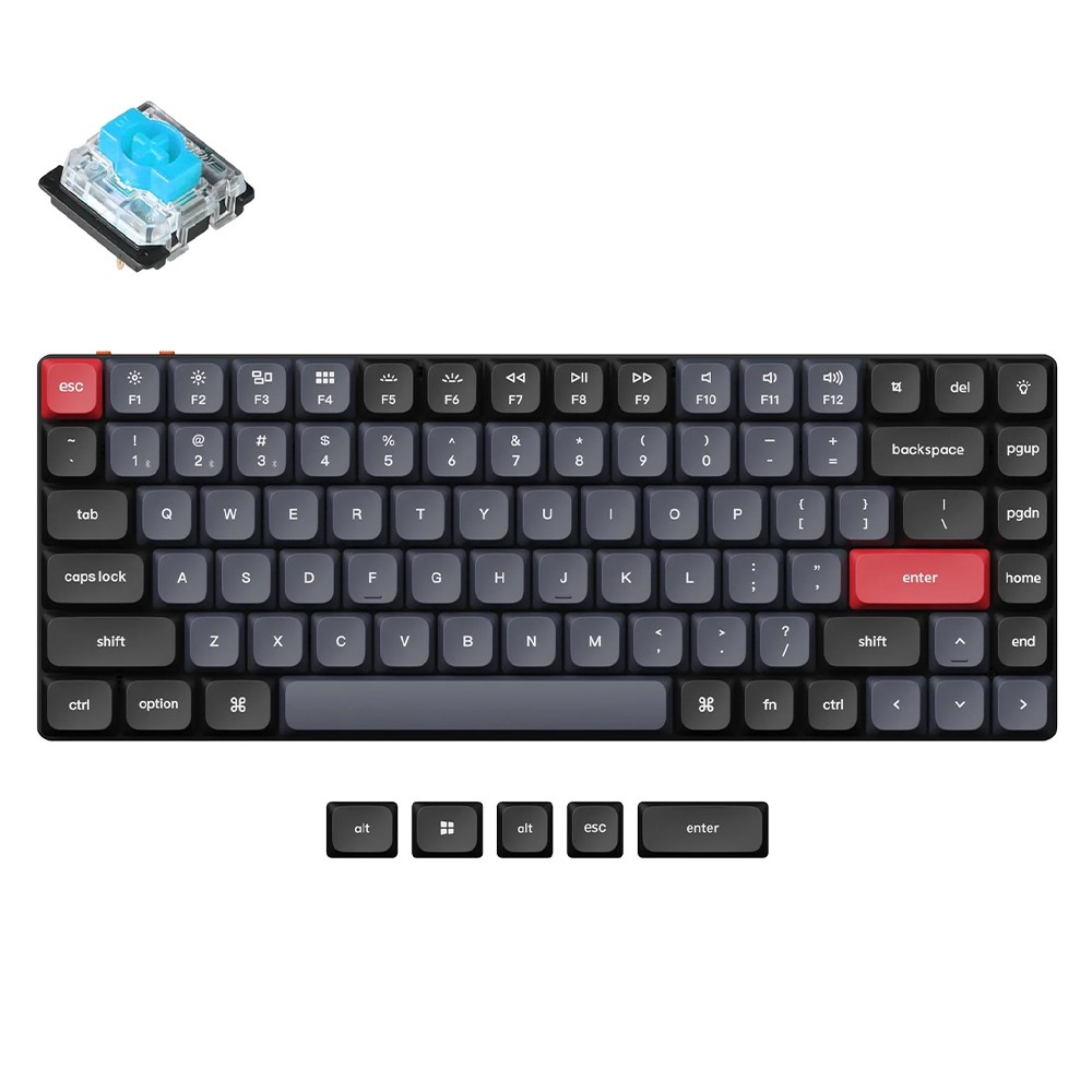 คีย์บอร์ดเกมมิ่ง Keychron K3 Pro Mechanical (QMK/VIA) - Blue Switch (Eng/Th)