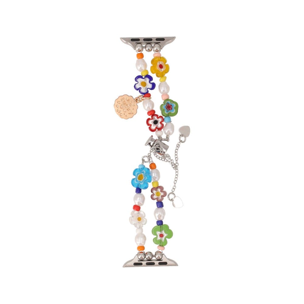 Blue Box สาย Apple Watch Strap Series 6,7,8,9,SE1,SE2 (40/41mm) Flowery with Charm