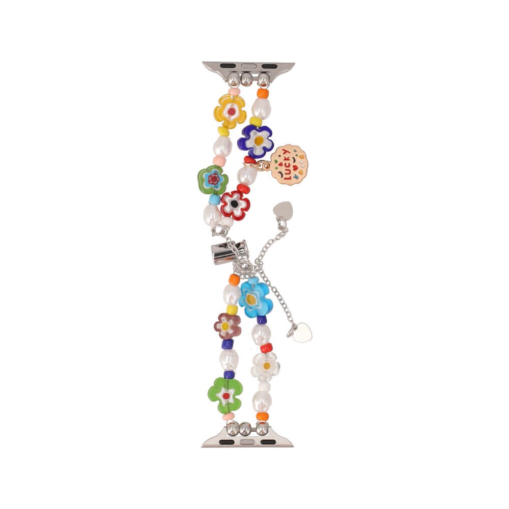 Blue Box สาย Apple Watch Strap Series 6,7,8,9,SE1,SE2 (40/41mm) Flowery with Charm