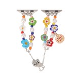 Blue Box สาย Apple Watch Strap Series 6,7,8,9,SE1,SE2 (40/41mm) Flowery with Charm